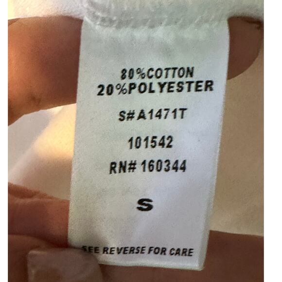 Beige Botany white crossed halter top size small - Picture 4 of 16